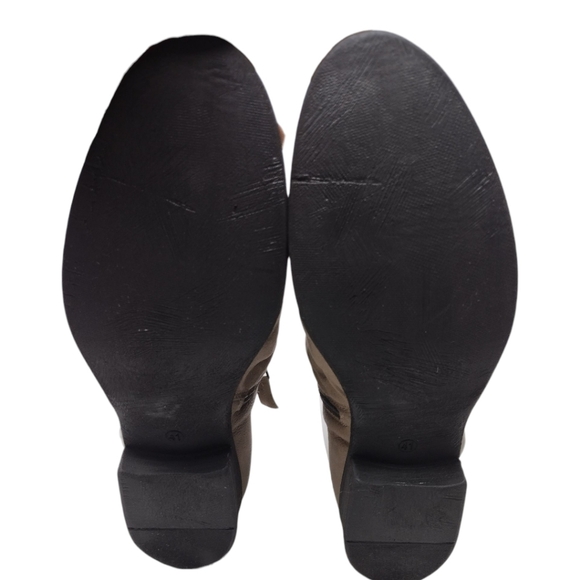 Miz Mooz Slinky Wide Leather Side Zip Ankle Boots Gray Size EU 41 Or US 9.5/10 - Picture 6 of 10